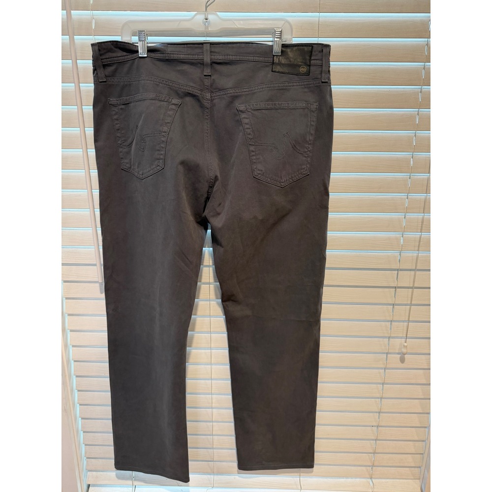 AG Adriano Goldschmied Mens The Graduate Tailored Leg Pants Grey 38x32 Chinos - Picture 4 of 6